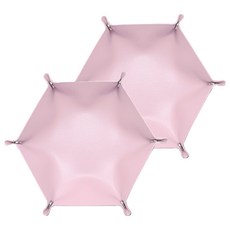 로프트마켓 육각 고급스러운 펜트레이, 핑크, 2개