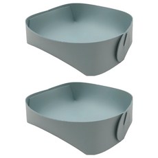 Loft Market 高級方形折疊筆盤, 2個, 天藍色