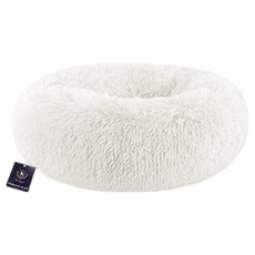 딩동펫 반려동물 폭신 도넛 방석, 크림, 1개