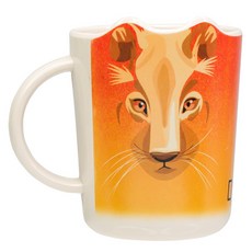 LiLFANT 兒童用國家地理竹製獅子手把杯, 1個, 混色