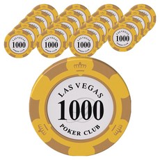 德州撲克遊戲籌碼, 面額1000, 20個
