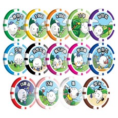Coms 高爾夫遊戲籌碼球標14件組, 1套, 混合色