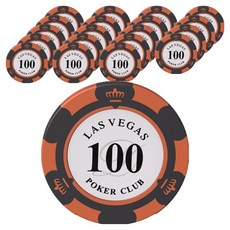 德州撲克遊戲籌碼, 面額100, 20個