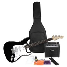 Xenon 일렉기타 + 가방 + 앰프 + 구성품 9종 세트, 블랙, 1세트, GP-3BK