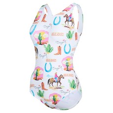 renoma 女款西部U型背連身泳衣 RN-LS2F502, 象牙白