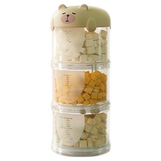 PASTEL PET 狗狗便攜式3層飼料零食罐, 1個, 白色, 150ml