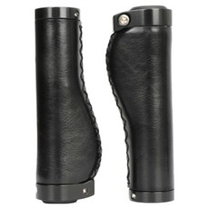 TRVL 自行車皮革握把手把組, 1套, 黑色