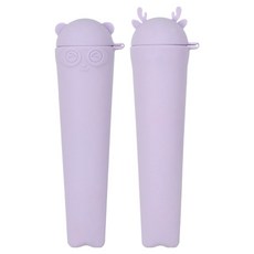 키친유 홈카페 실리콘 수제 아이스크림 모양틀 2종 세트, 1세트, 퍼플