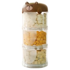 PASTEL PET 狗狗便攜式3層飼料零食罐, 1個, 棕色, 150ml