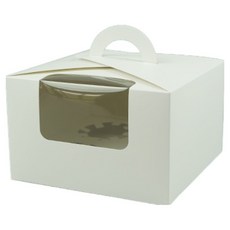 DesignPackage 4格瑪芬開窗盒, 10個, 白色