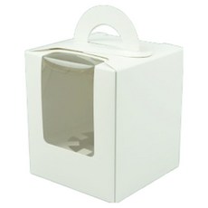 DesignPackage 瑪芬開窗盒 1入, 10個, 白色