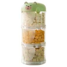 PASTEL PET 狗狗便攜式3層飼料零食罐, 1個, 綠色, 150ml