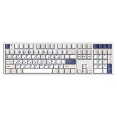한성컴퓨터 저소음 가스켓 3모드 폼떡 유무선 기계식 키보드, 오션화이트, GK798 PRO, KTT저소음블루