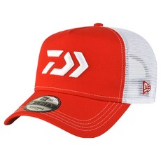 DAIWA 大和 New Era 聯名款 半網眼釣魚帽 DC-5504NK, 紅色