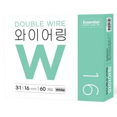 CopierLand 護樂美 Essential 3：1 裝訂鐵圈 60入, 1個, 白色, 16mm