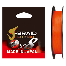 DAIWA 大和 J-Braid Fubuki 8股編織線, 1個, 亮橘色