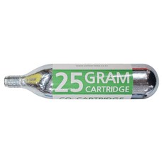 트레벨로 대용량 MTB CO2 카트리지 자전거 휴대용 펌프 25g, 1개, 실버