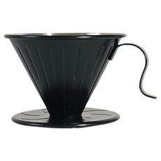 BeanPlant 不鏽鋼咖啡手沖濾杯 黑色, 500ml, 1個, 單品