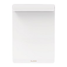 NUSIGN 霧面固定式辦公室加厚A4寫字板, 1個, 霧面白