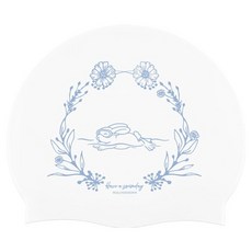 REALLYGOODSWIM Sophie Rabbit 矽膠泳帽, 1個, 白色