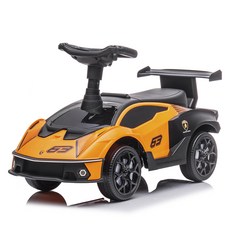 맘스아이 아동용 무소음 바퀴 람보르기니 붕붕카, 오렌지, 1개