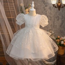 Bebemon Story 女童款蓬蓬花朵洋裝