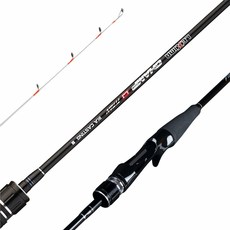 Banax Champ LJ 鈦金屬魷魚拋投釣竿 S652M/TS, BLACK