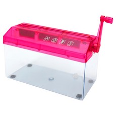 STOLIVING 家用迷你手動碎紙機, 紅色, A4