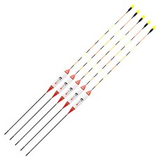 SAPA 流線奈米蘆葦淡水釣魚浮標 35cm, 紅條, 5個