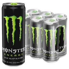 몬스터 에너지 드링크 그린, 355ml, 6개