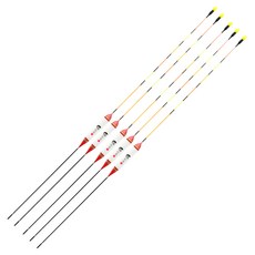 SAPA Yuseon 奈米 Eokdal 淡水釣魚浮標 45cm, 紅帶, 5個