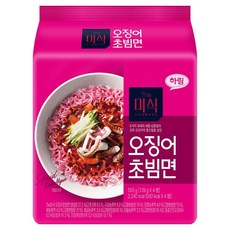 더미식 오징어 초빔면 139g, 4개