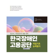 SEOWONGAK 韓國身心障礙者僱傭公團 職業基礎能力評估