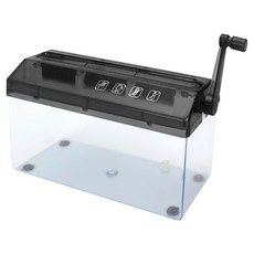 STOLIVING 家用迷你手動碎紙機, 黑色, A4