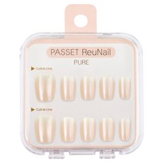 PASSET Re:U 美甲套組, 1個, REN002 純淨米色玻璃光