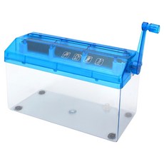 STOLIVING 家用迷你手動碎紙機, 藍色, A4