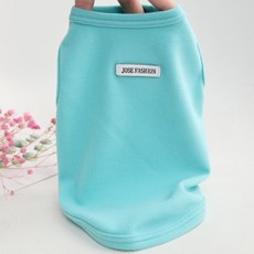 寵物簡約T恤, 1個, 薄荷