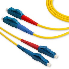 DIOPTEC 光纖跳線 LC-LC 2芯 單模 光纖線 LC-LC-2C-SM, 黃色, 1個, 1m