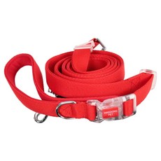 DING DONG PET 狗狗斜背免持長度可調牽繩, 紅色, 1個