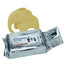 니드잇템 전문가용 공기건조 컬러점토 1kg, 옐로우, 1개