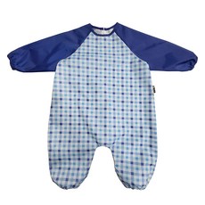 plie 臀部無接縫防水全身美術罩衫, 藍色