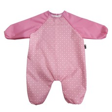 plie 臀部無接縫防水全身美術罩衣, 粉紅色