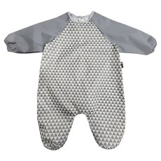 plie 臀部無接縫防水全身美術罩衫, 灰色