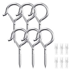 베이루 물음표 나사고리 천장 후크, 6개