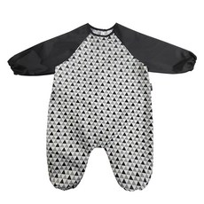 plie 臀部無接縫防水全身美術罩衫, 黑色