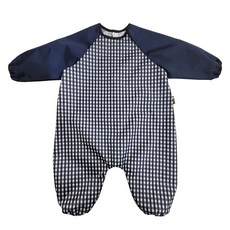 plie 臀部無接縫防水全身美術罩衫, 海軍藍