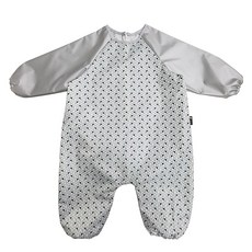 plie 臀部無接縫防水全身美術罩衫, 銀色