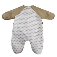 plie 臀部無接縫防水全身美術罩衫, 米色