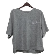 VAN AKE 女性開衩線條印花短袖T恤