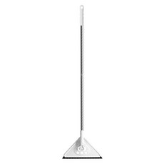 葉子小舖 三角加長桿除塵拖把, 1支, 25 ×16cm, 超細纖維, 長度可調節, 頭部可旋轉